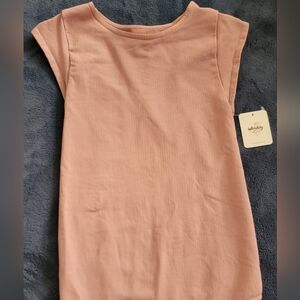 Free People Pink Bodysuit Top